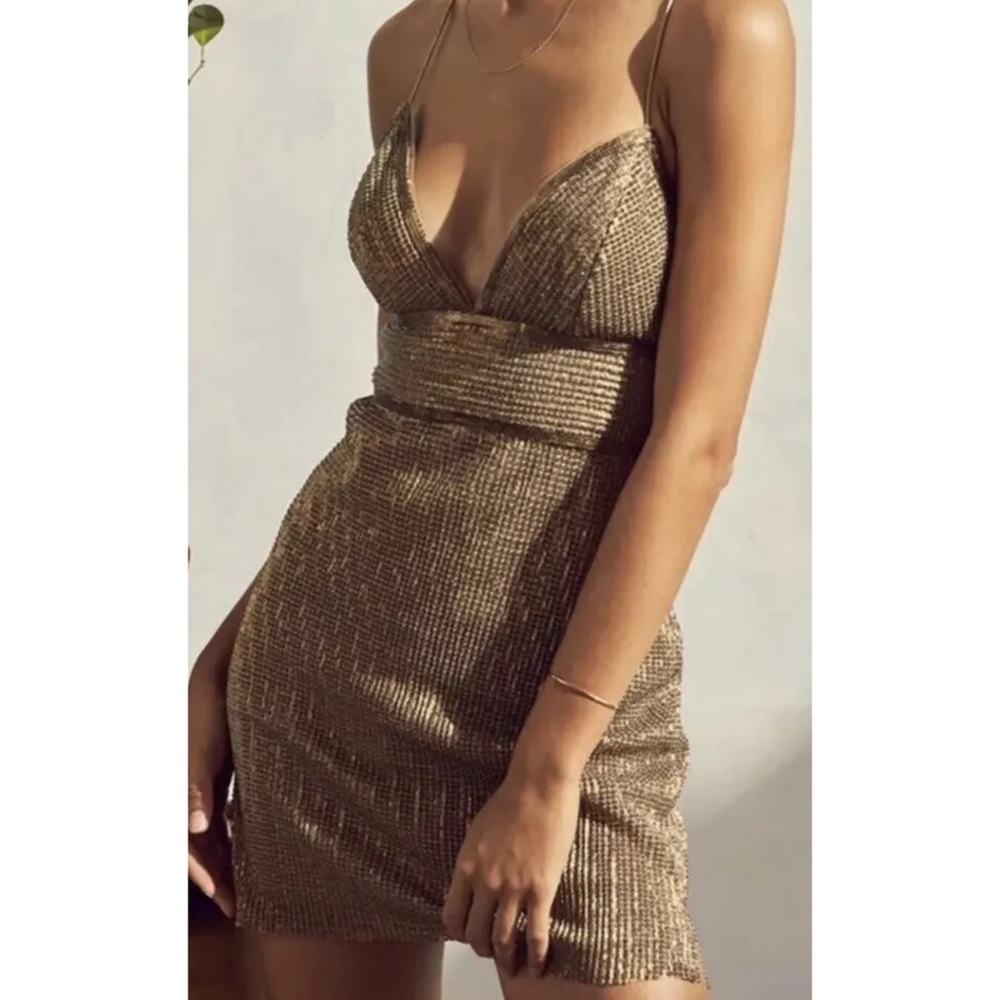 Saylor x Free People / Frankie Black Sequin Dress - Picture 1 of 11
